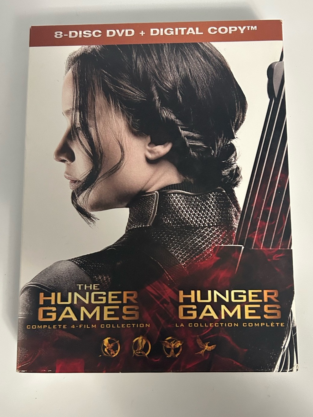 The Hunger Games Complete 4-Film Collection - White and Red Box Set